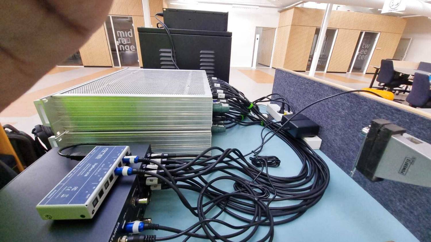 Amplifier and driver electronics stack