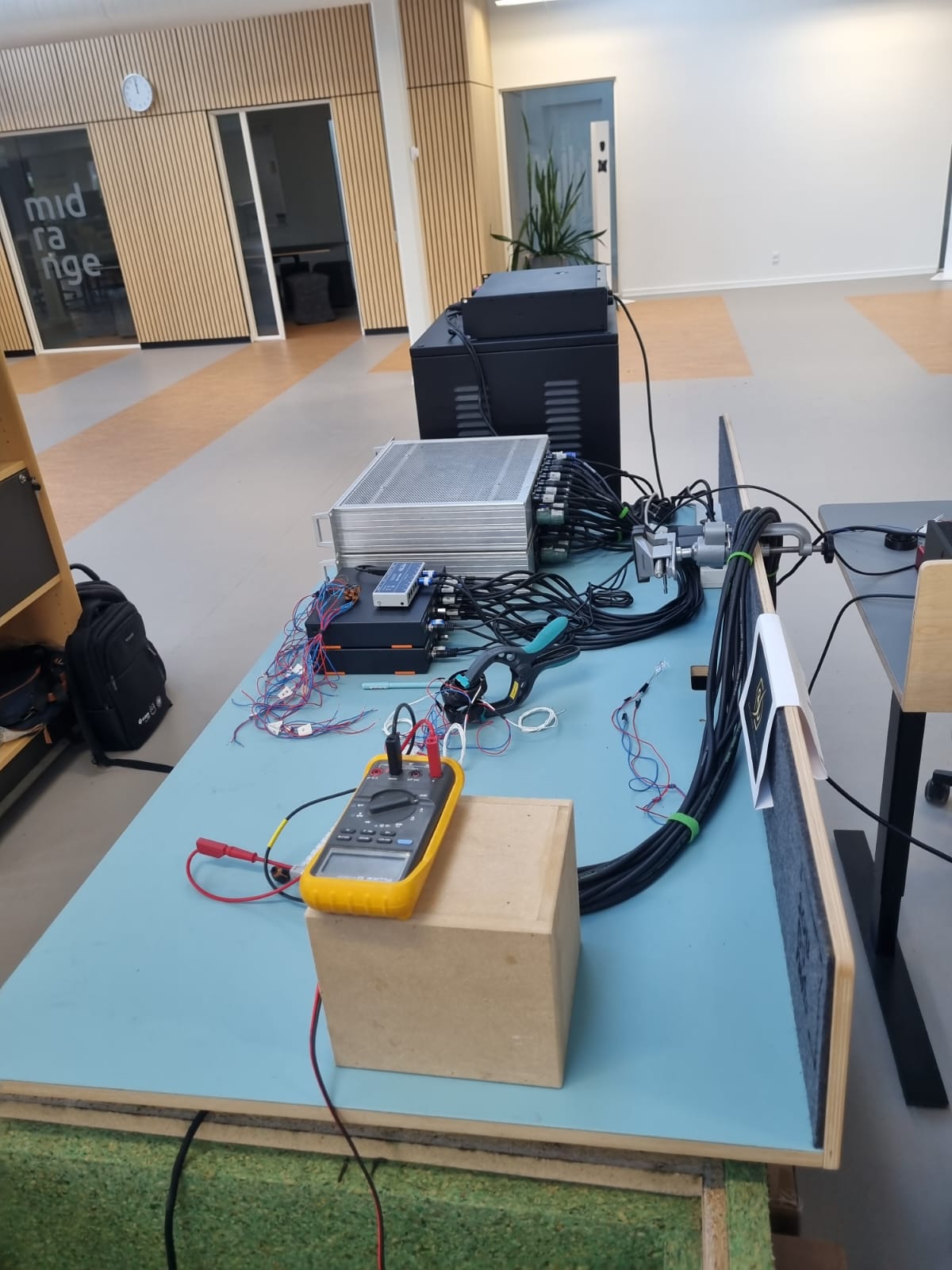 Multimeter test on driver prototype